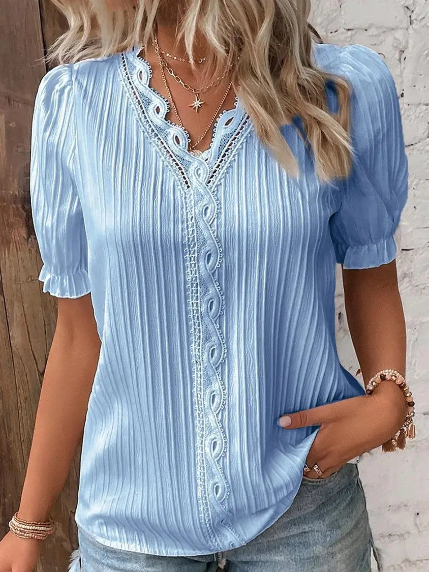 Isabella™ - Lace Elegance Blouse