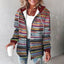 PAIGE | Chic Plaid Long-Sleeve Button Down Hooded Jacket