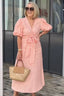 Amara™ - V-Neck Cotton Dress With Laces