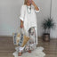 Botanique™ | Long Blouse & Floral Pants Set