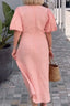 Amara™ - V-Neck Cotton Dress With Laces