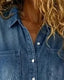 Short Sleeve Denim Jumpsuit