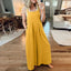 Sleeveless Jumpsuit with Wide Legs and Pockets