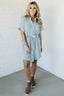 Theo Premium Striped Shirt Dress