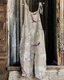 Uma - Vintage Flower Birds Landscape Jumpsuit