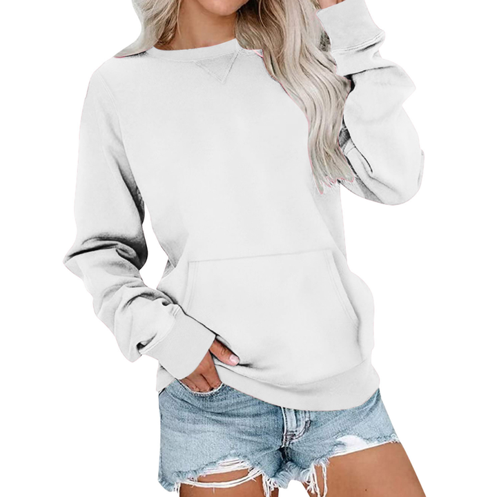 Joanna | Cozy Solid Oversized Pullover Sweatshirt