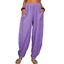 Wide-leg Linen and Cotton Pants for Women