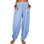 Wide-leg Linen and Cotton Pants for Women