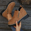 Women's Ankle Boots With Round Toe and Side Zipper