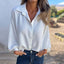 Women's Elegant Solid Color Buttoned Shirt