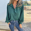 Women's Elegant Solid Color Buttoned Shirt