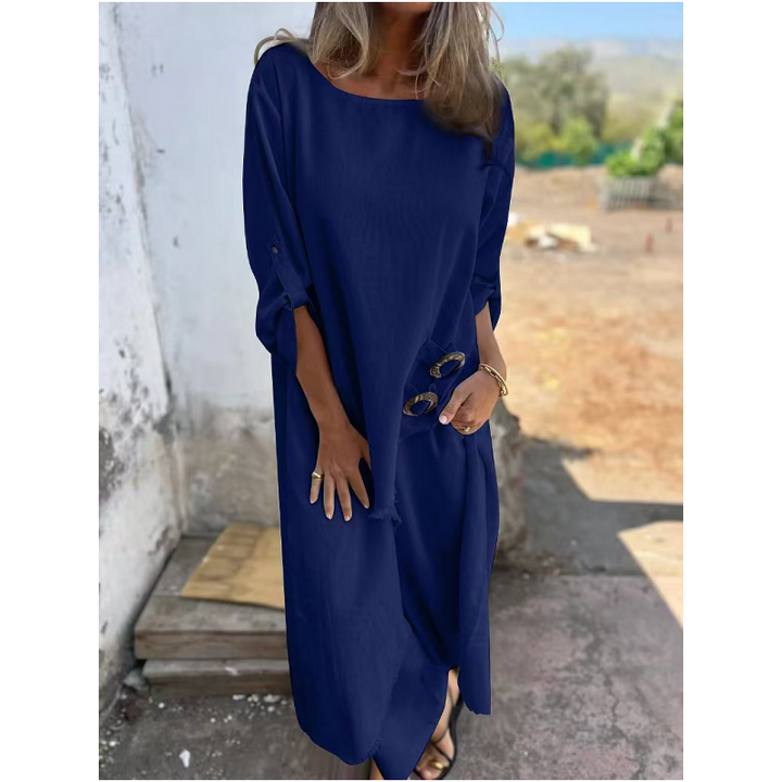 Women's Loose Fit Irregular Dress and Pants