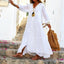 Women's Loose V-Neck Maxi Dress