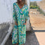 Women’s Maxi Dress with V-Print