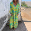 Women’s Maxi Dress with V-Print