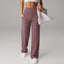 Women's Solid Color Loose Straight Leg Pants