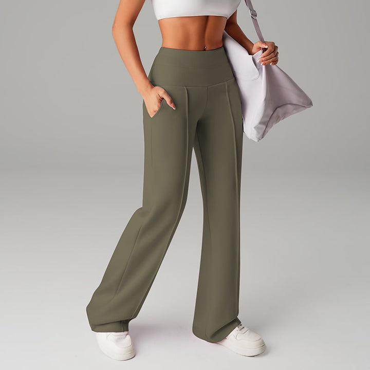 Women's Solid Color Loose Straight Leg Pants