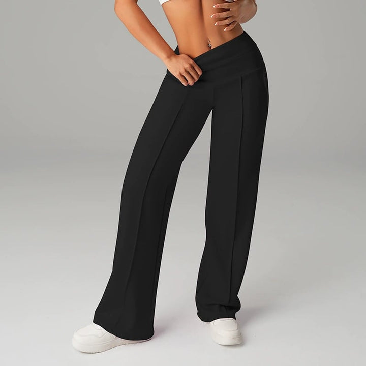 Women's Solid Color Loose Straight Leg Pants