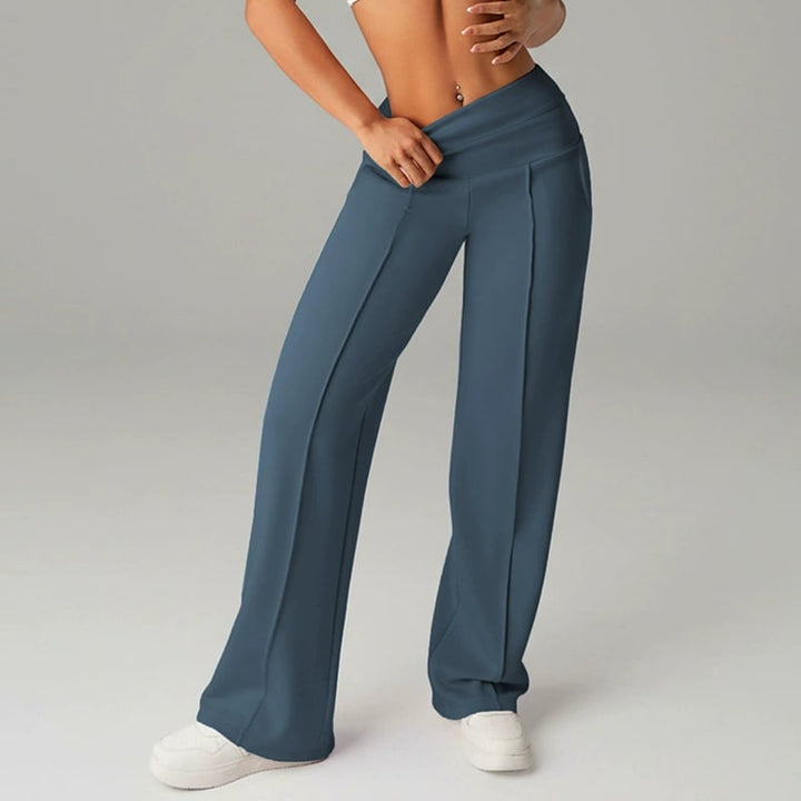 Women's Solid Color Loose Straight Leg Pants