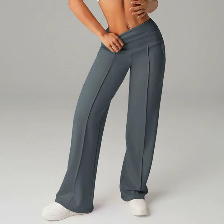 Women's Solid Color Loose Straight Leg Pants