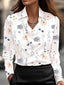 Floraya™ | Satin Swing Collar Shirt Top