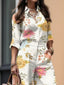 ELVÉRA™ | Classic Floral Linen Ensemble