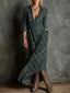 NERISSA™ | Refined Plaid Maxi Dress