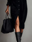 REVELYN™ | Soft-Touch Corduroy Midi Dress
