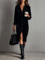 REVELYN™ | Soft-Touch Corduroy Midi Dress