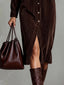 REVELYN™ | Soft-Touch Corduroy Midi Dress