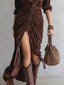 Alessia – Pleated Velvet Midi Dress