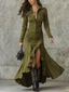 VALENYA™ | Vintage Ruffle Lapel Dress