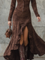 VALENYA™ | Vintage Ruffle Lapel Dress