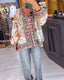 V-neck Blouse With A Trendy Print