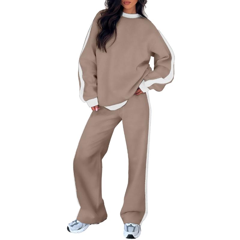 SANDI - Comfortable 2-Piece Lounge Set Sweatshirt & Straight Leg Pants