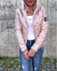 Women's Casual Quilted Zipper Hooded Jacket