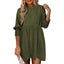 MIRASOL | Casual Crew Neck Loose Fit Mini Dress