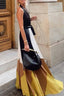 Lace-up Backless Sexy Long Swing Dress