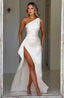 Saoirse - One Shoulder Satin Long Bodycon Dress