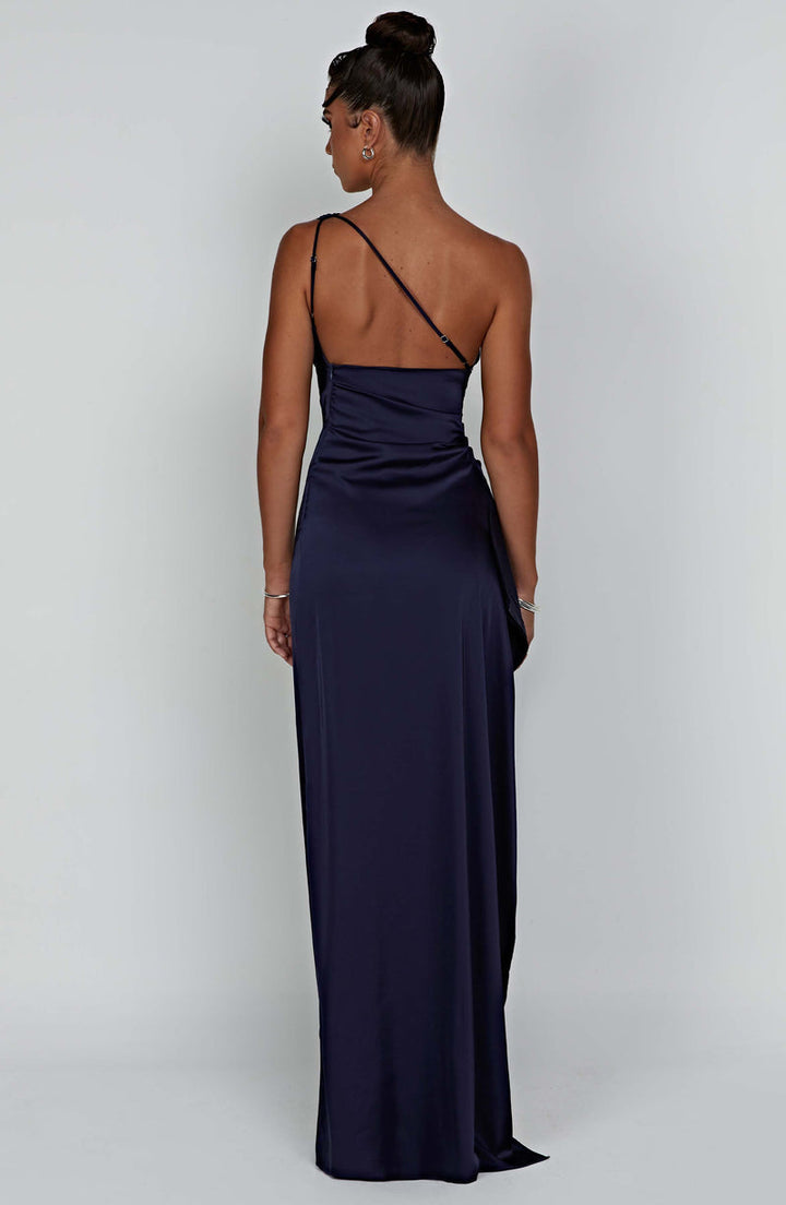 Saoirse - One Shoulder Satin Long Bodycon Dress