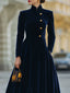 Natalia | A-Line Dress with Gold Accents