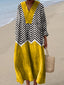 Merit - Irregular Geometric Pattern Dress