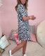 KAREN®️ | PRINT DRESS, V-NECK WITH POCKETS