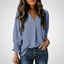 LEILA | Classic V-Neck Tunic Blouse