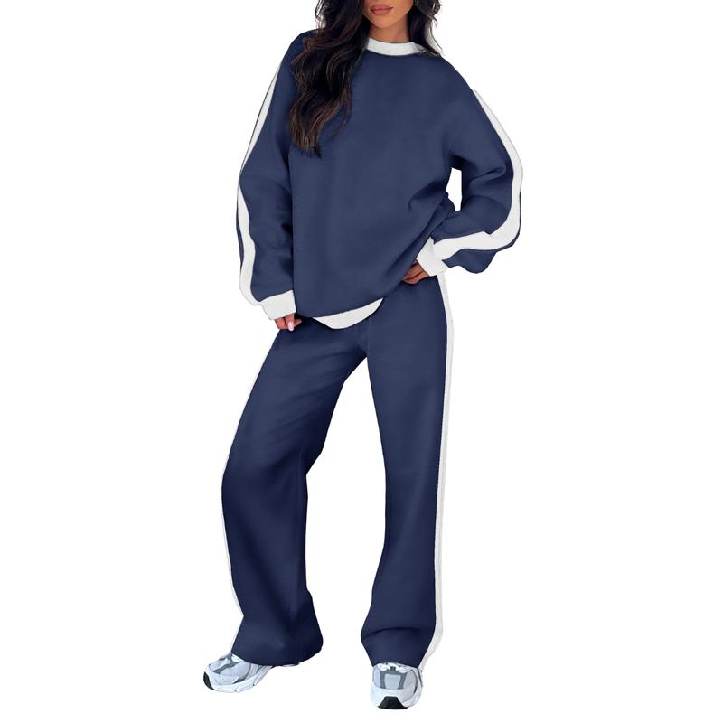 SANDI - Comfortable 2-Piece Lounge Set Sweatshirt & Straight Leg Pants