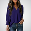 LEILA | Classic V-Neck Tunic Blouse