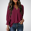 LEILA | Classic V-Neck Tunic Blouse