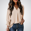 LEILA | Classic V-Neck Tunic Blouse