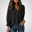 LEILA | Classic V-Neck Tunic Blouse
