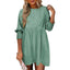 MIRASOL | Casual Crew Neck Loose Fit Mini Dress